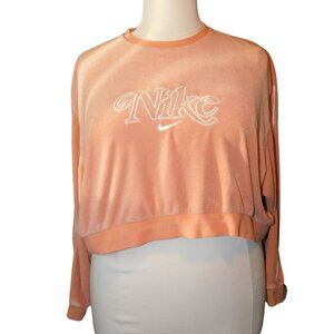 🧡Nike Teri Cloth Oversized Cropped Pullover Sweatshirt🧡